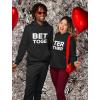 imageTstars Better Together Matching Hoodies for Couples His ampamp Hers Gifts Couple Hoodie SetMen Black  Women Black