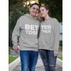 imageTstars Better Together Matching Hoodies for Couples His ampamp Hers Gifts Couple Hoodie SetMen Gray  Women Gray