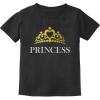 imageTstars Princess Crown Shirt Gift for Daughter Little Toddler Girl Infant Kids TshirtBlack