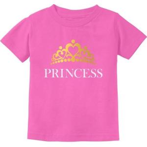 imageTstars Princess Crown Shirt Gift for Daughter Little Toddler Girl Infant Kids TshirtPink