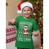 imageTstars Santa Floss Dancing Kids Christmas Shirt Funny Holiday Ugly Xmas Sweater TShirt for Youth Boys GirlsFloss  Green