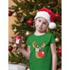 imageTstars Santa Floss Dancing Kids Christmas Shirt Funny Holiday Ugly Xmas Sweater TShirt for Youth Boys GirlsReindeer  Green