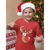 imageTstars Santa Floss Dancing Kids Christmas Shirt Funny Holiday Ugly Xmas Sweater TShirt for Youth Boys GirlsReindeer  Red