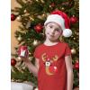 imageTstars Santa Floss Dancing Kids Christmas Shirt Funny Holiday Ugly Xmas Sweater TShirt for Youth Boys GirlsReindeer  Red