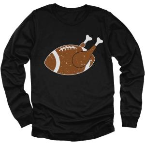 imageTstars Gobble Gobble Turkey Kids Shirt  Thanksgiving Long Sleeve Tee for Toddler Boys Girls ampamp Youth Holiday OutfitTouchdowns  Black