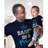 imageTstars Daddy of a Prince Son of a King Matching Dad and Baby Shirts  Fathers Day Outfit Gift for Newborn ampamp DadsDaddy Navy  Son Navy