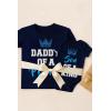 imageTstars Daddy of a Prince Son of a King Matching Dad and Baby Shirts  Fathers Day Outfit Gift for Newborn ampamp DadsDaddy Navy  Son Navy