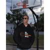 imageTstars Basketball Hoodie for Men  Eat Sleep Ball Repeat Pullover  Gift for Coaches Players and FansBlack