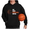 imageTstars Basketball Hoodie for Men  Eat Sleep Ball Repeat Pullover  Gift for Coaches Players and FansBlack