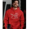 imageTstars Drum Hoodie for Men and Teen Boys  Gift for Drummers ampamp Musicians  Pullover for Music Lovers ampamp Band MembersRed