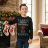 imageTstars Merry Swishmas Boys Basketball Shirt  Funny Ugly Christmas Sweater Style Youth Long Sleeve Holiday TeeBlack