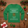 imageTstars Merry Swishmas Boys Basketball Shirt  Funny Ugly Christmas Sweater Style Youth Long Sleeve Holiday TeeGreen