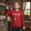 imageTstars Merry Swishmas Boys Basketball Shirt  Funny Ugly Christmas Sweater Style Youth Long Sleeve Holiday TeeHoop  Red