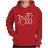 imageTstars Drum Hoodie for Men and Teen Boys  Gift for Drummers ampamp Musicians  Pullover for Music Lovers ampamp Band MembersRed
