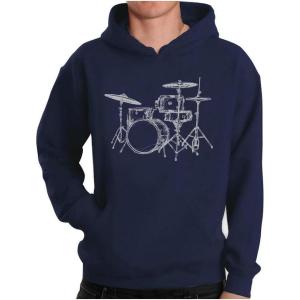 imageTstars Drum Hoodie for Men and Teen Boys  Gift for Drummers ampamp Musicians  Pullover for Music Lovers ampamp Band MembersBlue