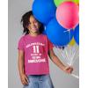imageTstars 11 Years of Being Awesome 11th Birthday Shirt Boys Girls Youth Kids TShirtPink