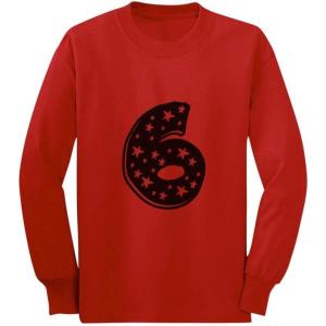 imageTstars Six Years Old Birthday Gift Idea  Im 6 Superstar Long Sleeve Kids TShirtRed