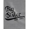 imageTstars Gift for Big Sister 2021 Outfit Girls Siblings Toddler Jersey TShirtGray
