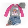 imageTstars Paw Patrol Skye Girls 3rd Birthday Gift 34 Sleeve Baseball Jersey Toddler ShirtPink
