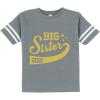 imageTstars Big Sister 2021 Outfit for Girls Siblings Gift Toddler Jersey TShirtGray