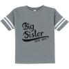 imageTstars Gift for Big Sister 2021 Outfit Girls Siblings Toddler Jersey TShirtGray