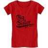 imageTstars Gift for Big Sister 2021 Outfit Siblings Infant Girls Fitted TShirtRed