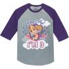 imageTstars Paw Patrol Skye Girls 3rd Birthday Gift 34 Sleeve Baseball Jersey Toddler ShirtPurple