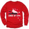 imageTstars Tractor ampamp Digger Toddler Boys Valentines Shirt Heart Dab Funny Valentines Day Kids Long Sleeve TShirt for ToddlersPuff Truck  Red