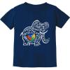 imageTstars Autism Awareness Elephant Toddler Kids TShirtNavy