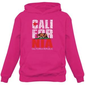imageTstars California Bear Hoodie for Women  Retro Republic Pullover Gift for State Pride and West Coast LoversPink
