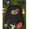 imageTstars Silly Turkey Face Mens Shirt  Funny Gobble Thanksgiving Long Sleeve Tee for Holiday OutfitsTouchdowns  Black