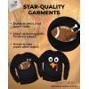 imageTstars Silly Turkey Face Mens Shirt  Funny Gobble Thanksgiving Long Sleeve Tee for Holiday OutfitsTouchdowns  Black
