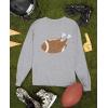 imageTstars Silly Turkey Face Mens Shirt  Funny Gobble Thanksgiving Long Sleeve Tee for Holiday OutfitsTouchdowns  Gray