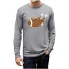 imageTstars Silly Turkey Face Mens Shirt  Funny Gobble Thanksgiving Long Sleeve Tee for Holiday OutfitsTouchdowns  Gray