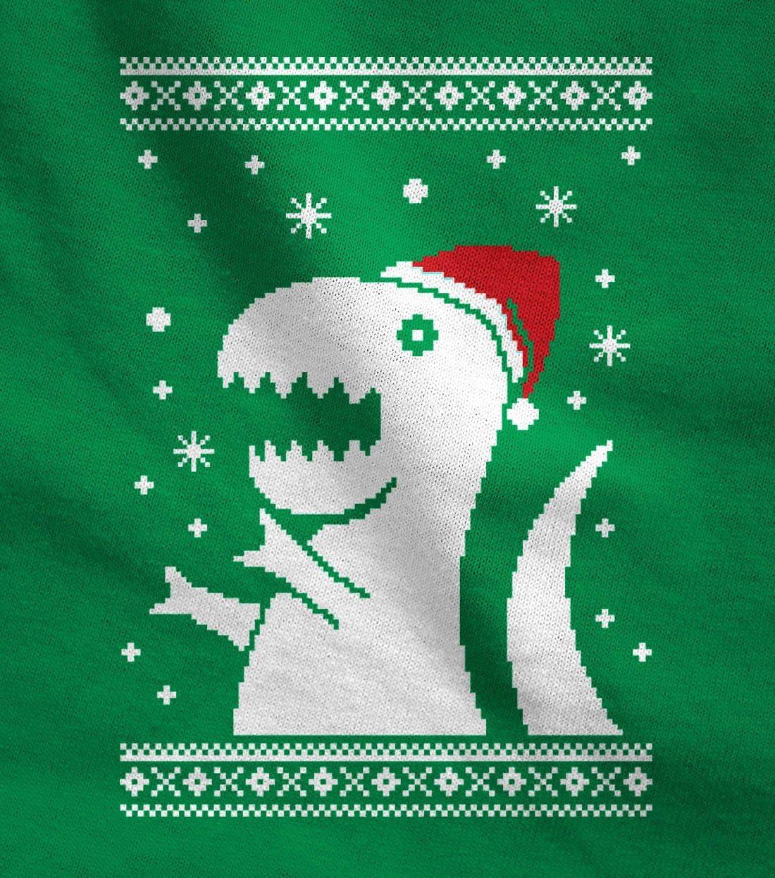 imageTstars Big Trex Santa Ugly Christmas Sweater Style  Children Funny Toddler HoodieBlack