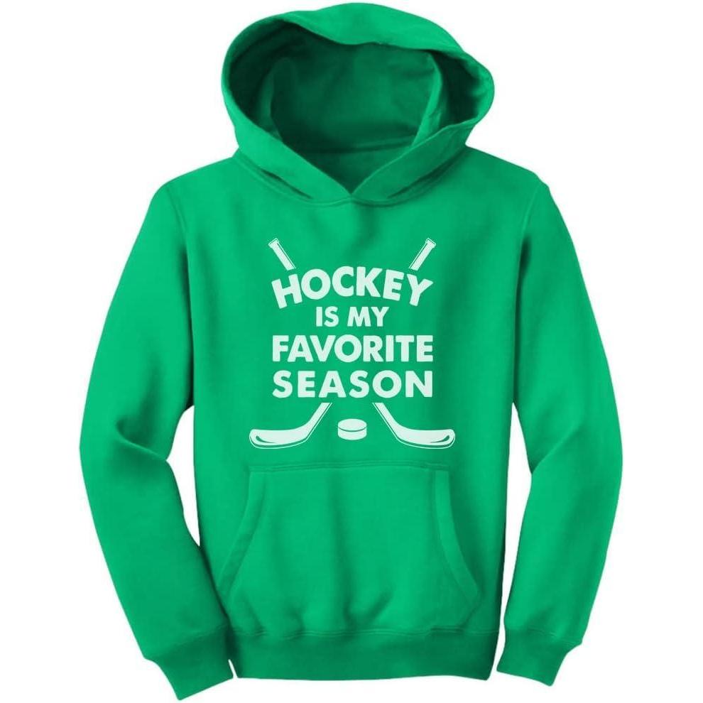 imageTstars Youth Hockey Hoodie  Gift for Young Players and Fans  My Favorite Season Goalie Pullover for KidsGreen