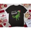 imageTstars Christmas Shirt for Kids Jingle Bell Rawr T Rex Santa Youth Kids TShirtGreen