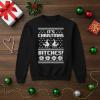 imageTstars Christmas Sweatshirt for Women ampamp Teen Girls  Santa Claws Cat Flamingo  Xmas Holiday PulloverIts Christmas1  Black