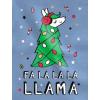 imageTstars FA La La Llama Ugly Christmas Sweater Funny Xmas Girls Fitted Kids TShirtBlack