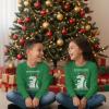 imageTstars Kids Tree Rex Christmas Shirt Funny Ugly Sweater Style Holiday Dino Long Sleeve Tee for ToddlersDino  Green