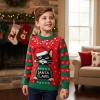 imageTstars Kids Ugly Christmas Sweater  Dino Gamer Merry Swishmas  Funny Holiday Top for Boys ampamp Girls Ugly Xmas Party GiftClaws  Multicolor