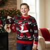 imageTstars Kids Ugly Christmas Sweater  Dino Gamer Merry Swishmas  Funny Holiday Top for Boys ampamp Girls Ugly Xmas Party GiftDabbing  Multicolor