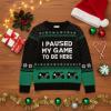 imageTstars Kids Ugly Christmas Sweater  Dino Gamer Merry Swishmas  Funny Holiday Top for Boys ampamp Girls Ugly Xmas Party GiftPaused  Multicolor