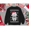 imageTstars Robot Santa Ugly Christmas Sweater Kids Sweatshirt Train Long Sleeve TShirtBlack