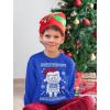 imageTstars Robot Santa Ugly Christmas Sweater Kids Sweatshirt Train Long Sleeve TShirtBlue