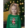 imageTstars Santa Floss Funny Sweatshirt Ugly Christmas Kids Toddler Long Sleeve TShirtLong Sleeve  Green