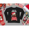 imageTstars Santa Paws Pug Ugly Christmas Sweater Kids Shirt Dog Long Sleeve TShirtBlack