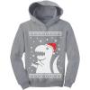 imageTstars Big Trex Santa Ugly Christmas Sweater Style  Children Funny Toddler HoodieGray