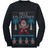 imageTstars Mele Kalikimaka Hawaiian Santa Ugly Christmas Toddler Kids Long Sleeve TShirtBlack