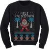 imageTstars Mele Kalikimaka Hawaiian Santa Ugly Christmas Toddler Kids SweatshirtBlack